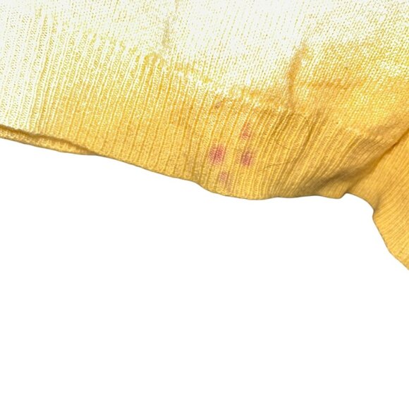 Brooks Brothers yellow 100% cashmere Mr Rogers cardigan sweater 44 Briti… - Picture 6 of 6